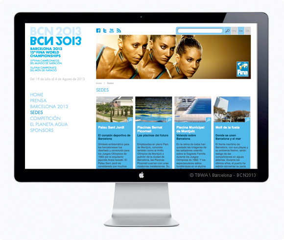Website Mundiales de Natación BCN2013